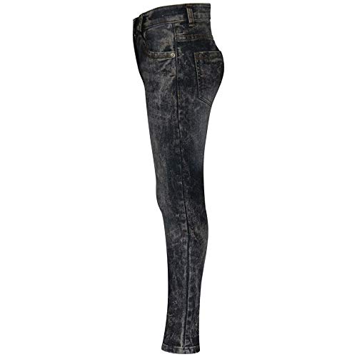 Tie Dye Black Denim Jeans Comfort Stretch Skinny Pants Trousers Lightweight Trendy Summer Boys Age 5-13 Years3