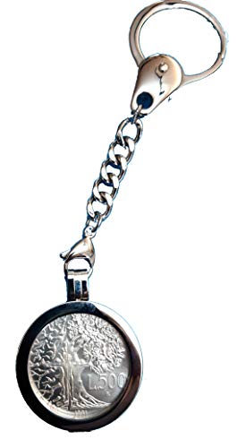Moneda de 500 libras de plata FLORA Y FAUNA 1991 llavero colgante de plata antigua de coleccion