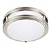 Drosbey 36W LED Ceiling Light Fixture, 13in Flush Mount Light Fixture, Ceiling Lamp for Bedroom, Kitchen, Bathroom, Hallway, Stairwell, Super Bright 3200 Lumens, 5000K Daylight White