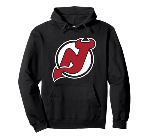 New Jersey Devils Icon Black Officially Licensed Pullover Hoodie