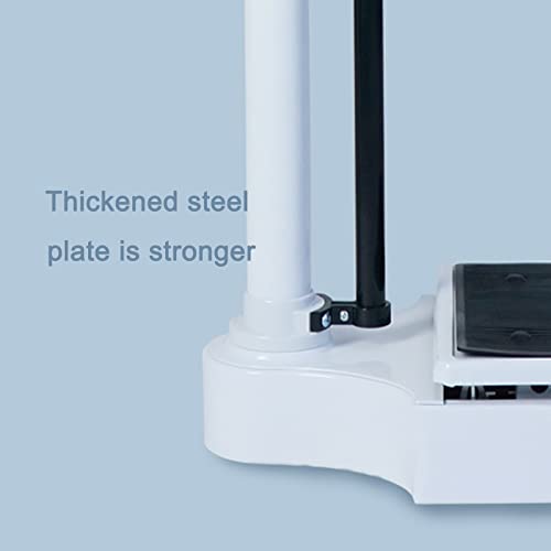 Adjustable Mechanical Column Scale - Easy Read Bathroom Scale with Oversized Dial, Telescopic Pole up to 190cm, Max Weight 120kg, Perfect for Home & Gym Use