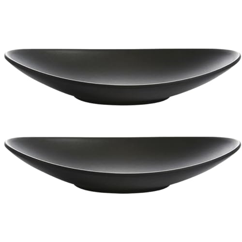 Platos de melamina negra para sushi 2 piezas miniatura 1