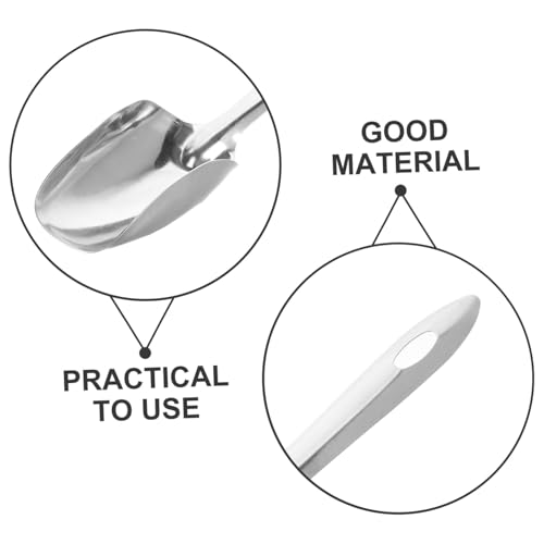 Miniatura 3 de Lifkome Cuchara Para Malvaviscos De Acero Inoxidable, Medidora Reutilizable, Resistente Al Desgaste, Utensilio Doméstico Para Azúcar Máquinas De Algodón De Azúcar, Accesorio Profesional Para Cocina