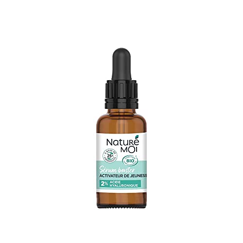 Naturé Moi - Face Booster Serum - Ungdomsaktivator - Ansiktsvård för att minska rynkor - alla hudtyper - 2% hyaluronsyra - 99% naturligt ursprung - 30 ml - tillverkad i Frankrike