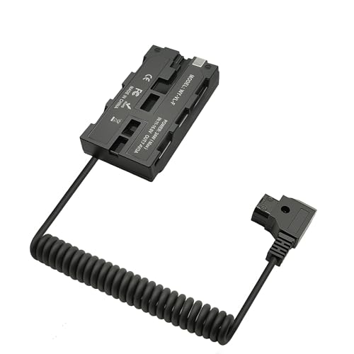 NP-F550ダミーバッテリーコイル電源ケーブルへのDタップ。