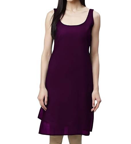 Image of Inner Slip for Women, Cotton Long Camisole Slip for Chikankari Dress, Sameez for Girls, Inner Wear for Summer
