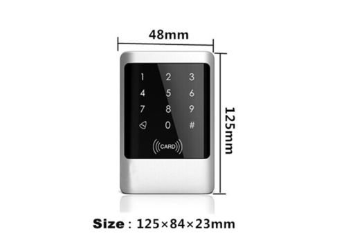 Tastiera touch e lettore RFID, impermeabile IP68, custodia in metallo