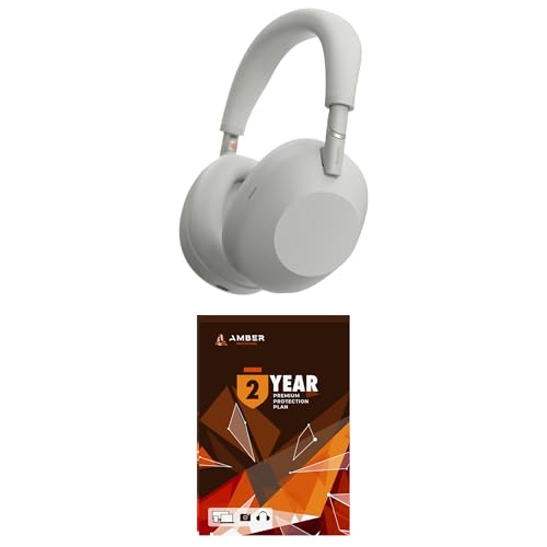 Image of Sony WH-1000XM6-SILVER Wireless Noise Cancelling Headphones with a 2 Year Amber Protection Plan (2025)