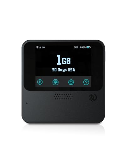 Image of FREEBOT Mobile Hotspot - 4G LTE Portable WiFi for Travel in 150+ Countries, Pocket WiFi Router 10-Device, 5000mAh Battery & No Contract /SIM, with 1GB US Data(30 Days) for Business, Trips & Outdoors
