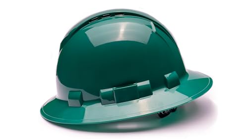 Image of Pyramex Ridgeline Full Brim Hard Hat 4 Point Ratchet Vented