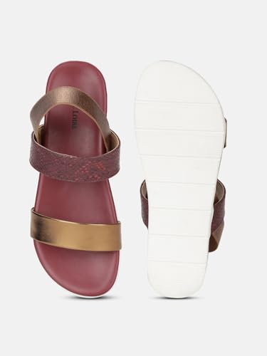 Image of Marc Loire Women Platform Heel Fashion Sandal With Slingback Strap; Casual Footwear