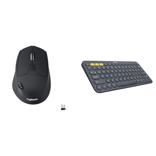 Image of LOGITECH M720 Triathlon Multi-Device Wireless Mouse, Bluetooth, USB Unifying Receiver, 1000 DPI, 6 P