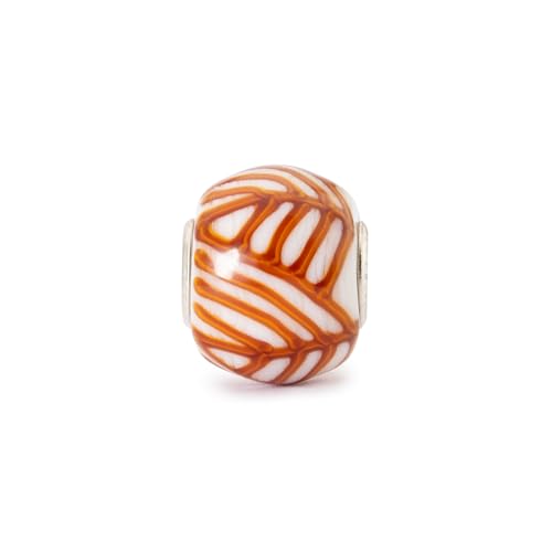 Abalorio de cristal con diseño gráfico tranquilo Trollbeads joyería coleccionable mujer 2