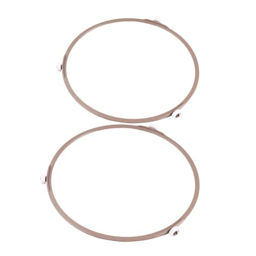 SEWACC 2pcs Microwave Turntable Ring Microwave Rotating Turntable Ring Microwave Replacement Parts Turntable for Microwave Turntable Ring for Microwave Oven Microwave Plate Roller Plastic