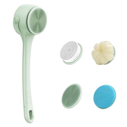 Brosse de douche électrique pour la maison et les voyages avec manche