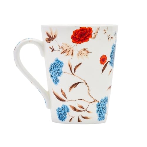 Image of GOLDEN QUEEN'S Mugs Set of 2 for Coffee, Tea, Milk - Ideal for Your Daily Beverage Ritual, Hosting & Casual Gatherings - Blooming Birdsong