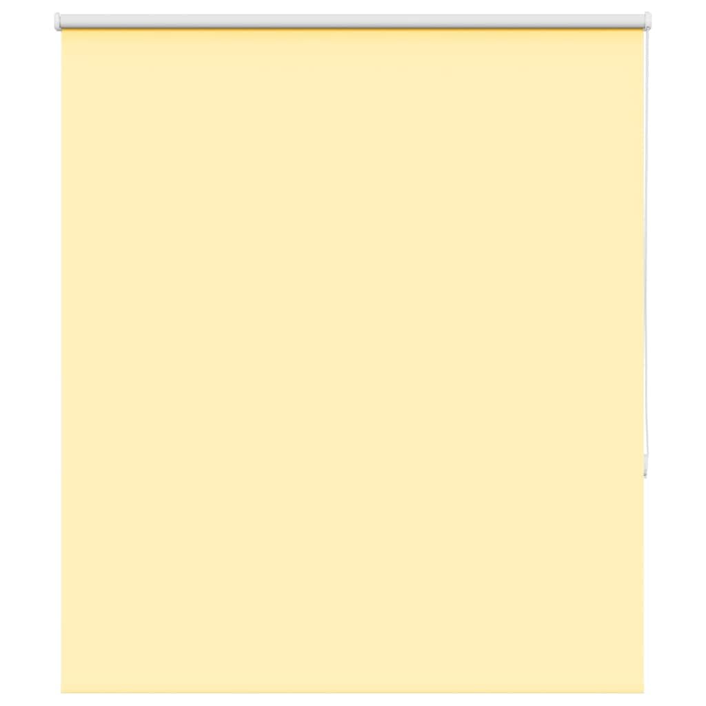 Vidaxl Yellow Roller Blind Blackout 140X150 Cm - Privacy & Light Control, Durable 100% Polyester With Aluminum Rail, No-Drill Clamping & Child Safe Design For Home & Office Size 1.6
