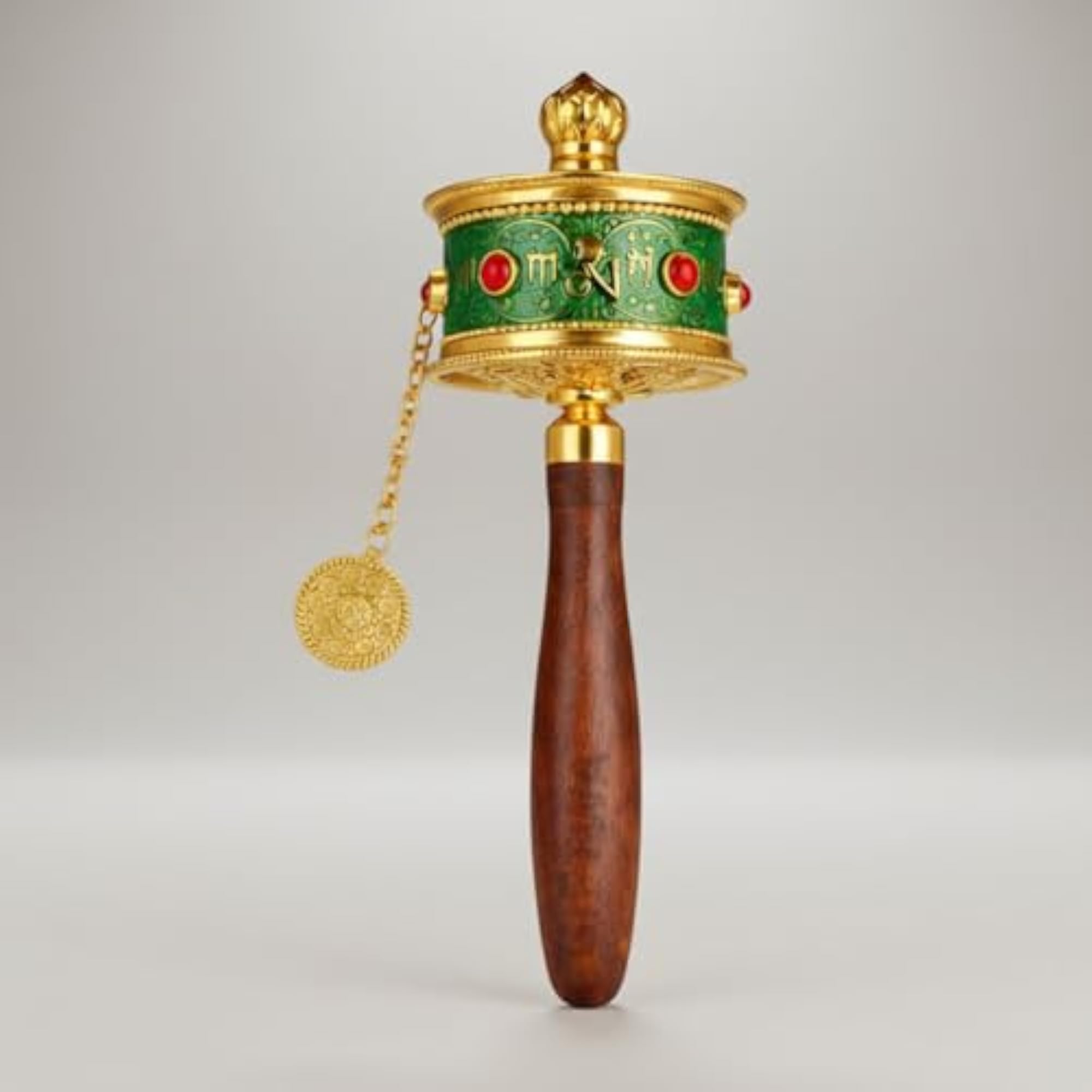 Buddhist Tibetan Hand Rotating Prayer Wheel for Meditation
