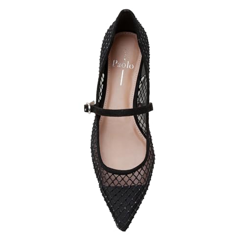 Linea Paolo - Nadeen - Womens Fishnet and Mesh Mary Jane Flats2