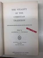 The Vitality of the Christian Tradition B000LAMLSI Book Cover