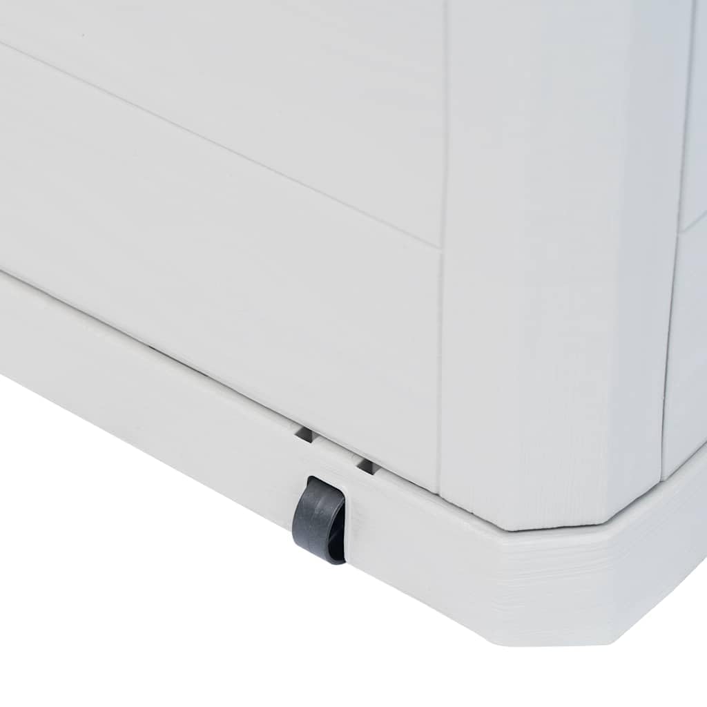 vidaXL Baule da Giardino 280 L Grigio Chiaro Cassetta Contenitore Cassapanca