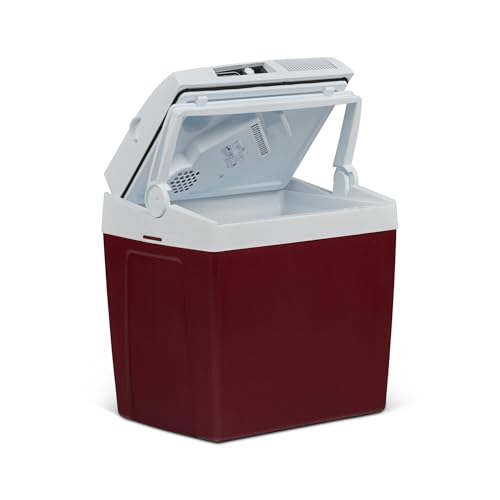 Mobicool ME24 - Frigorifero elettrico, 23 litri, colore vinaccia, mini frigo 12 V e 230 V per auto, camion, camper, barca e presa