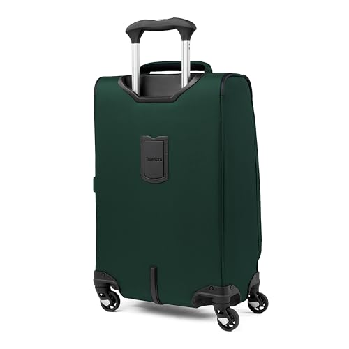 Image of Travelpro Maxlite 5 Softside Expandable Luggage with 4 Spinner Wheels, Lightweight Suitcase, Men and Women, Forest Green, Carry-on 21-Inch