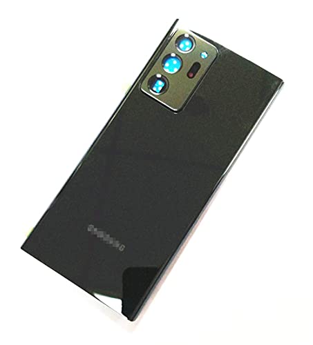 FXDTECH Note 20 Ultra Back Glass Replacement Cover Housing Door Panel W/Farme Lens Tape for Samsung Galaxy Note 20 Ultra 5G +Tools Mystic Black