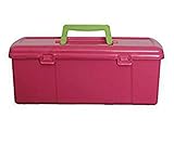 Bandeja extraíble para cinco Whitefurze Caja de Herramientas, Color Rosa, 5 L