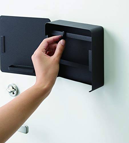 YAMAZAKI 4800 Tower Magnetic Key Box, Black, Steel, Minimalist, 15.8 x 5.5 x 15.8 cm - Image 3