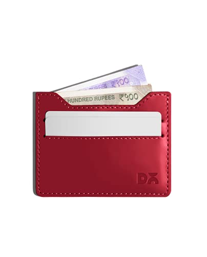 DailyObjects Slim Skinny Fit Card Wallet for Men and Women | Durable Vegan PU Leather | Credit/Debit Card Holder | 3 Slots for Cash, Card & IDs | Stylish Pocket Purse | Money Organiser 3 310YybfuThS