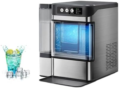 Large Capacity Ice Makers Countertop One-Click Operation Self-Cleaning Portable Ice Maker 41lbs/24H with There is A Detachable 3L Water Tank for Home,Office,Bar : Appliances