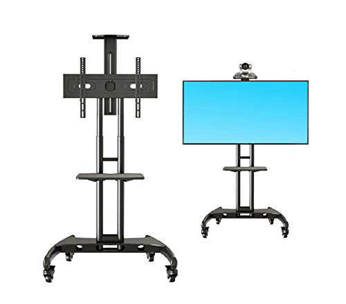 Mobile TV Ständer mit Rollen für 32-65 Zoll Plasma/LCD/LED höhenverstellbar Ultra Stabil Halterung Fernsehtisch Max.VESA 600x400 Tragkraft bis max.