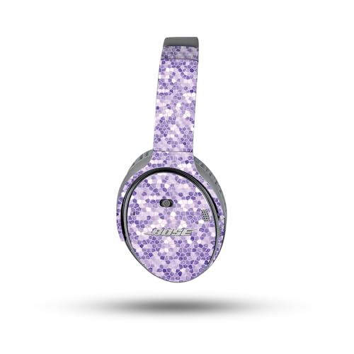 Image of MightySkins Carbon Fiber Skin Compatible with Bose QuietComfort 35 II Headphones - Stained Glass | Protective, Durable Textured Carbon Fiber Finish | Easy to Apply
