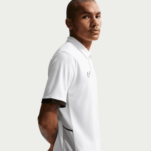 Nike Herren Dri-Fit Academy25 Ss Polo T-Shirt, White/Black/Wolf Grey/Black, XXL – Ansicht 4