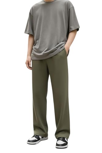 Image of dockstreet Men's /Unisex || Open Bottom || Stretchable || Drawstring Bottom Drawstring Pure Cotton Stretchable Baggy Jogger Pants