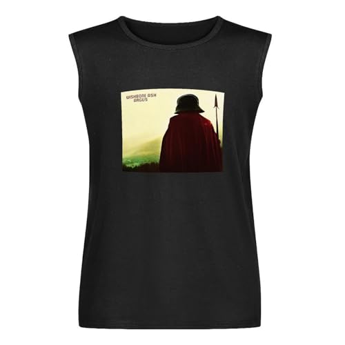 LIONHU Wishbone Ash Argus Vinyl Cd Cover Sleeveless T-Shirt Printed Tee Black Mens Vest Tank Top Shirt M