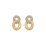 LUXENTER Pendientes Ramcall acabado oro 18k