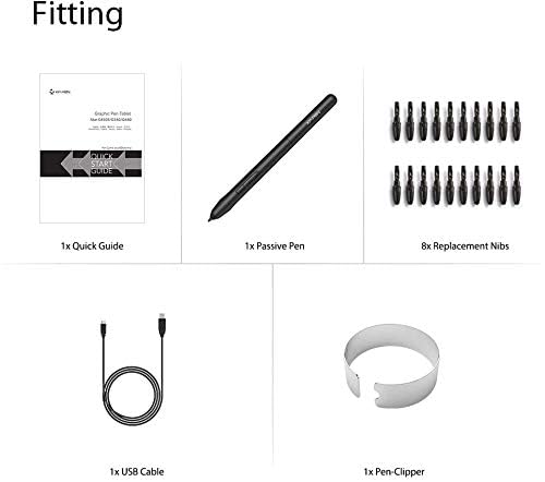 XP-PEN Star G640 Grafiktablett 6x4 Zoll Zeichentablett OSU! Pad mit batterielosem Stift 20...