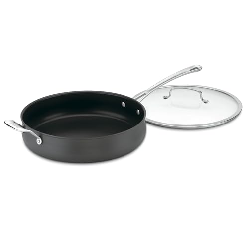 Cuisinart Contour Hard Anodized 5 Quart Sauté Pan w/Helper Handle & Cover