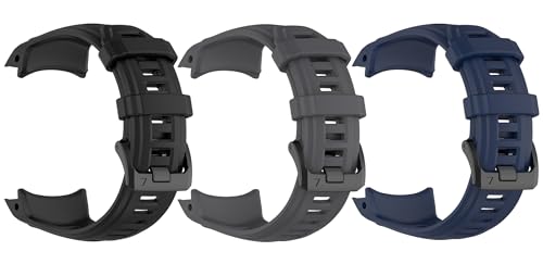 for GARMINガーミン Instinct 3 50mm バンド ベルト 3点セット 交換バンド シリコン 替えベルト ストラップ 互換品 アクセサリー (Type-B