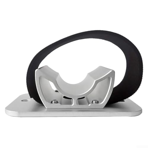 Portabicicletas de aluminio para montaje de rueda trasera de coche, compatible con sedanes y coches deportivos (plateado)