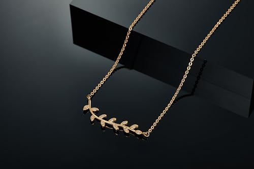 Women's 18K Gold Plated Pendant Necklace,Cubic Zirconia Dainty Gold Necklaces for Women4