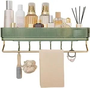 Clefairy Shower Caddy Shelf Organizer Rack, Self Adhesive Green Bathroom Shelves Basket, Home Farmhouse Wall Inside Organization and Storage Decor Rv Accessories, First Camper Apartment Essentials (B0DHKCZ9T5) Amazon Price History, Amazon Price Tracker