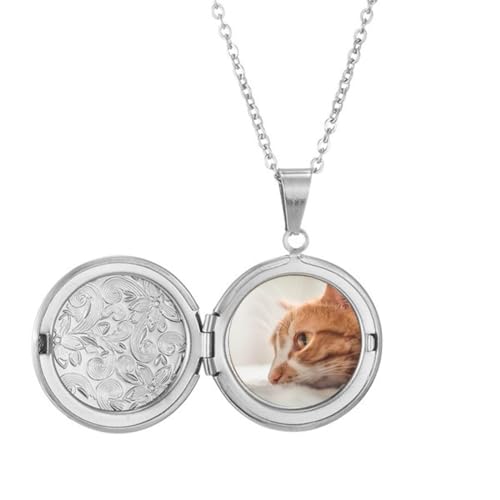 Collier médaillon chat à porter au quotidien pour femme