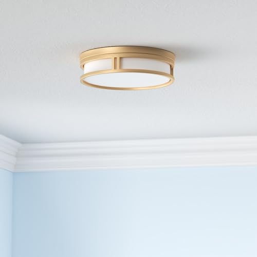 Flynix 12.5 Inch LED Flush Mount Ceiling Light Fixture, 26W, Super Bright 1700 Lumens, 3 Color 3000K/4000K/5000K, Dimmable Ceiling Lamp for Bedroom Hallway Bathroom Kitchen (Gold) by Flynix - Image 2