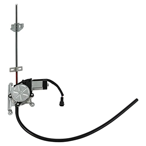 Image of TRQ Front Passenger Side Power Window Motor and Regulator Assembly Power One Touch Compatible with 1997-2003 Freightliner FLD112 1997-2010 FLD120 2003-2010 FLD120SD 2001-2010 FLD132