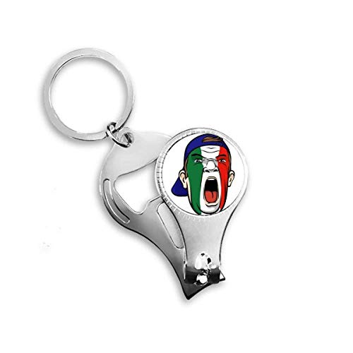 Porte-clés décapsuleur Italie visage maquillage anti-perte - 2