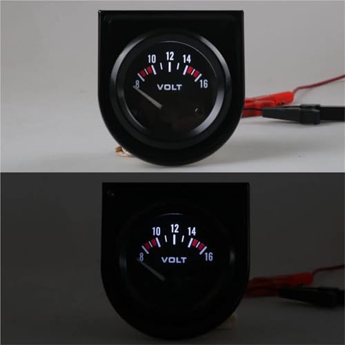 Voltímetro universal de 52mm para solucionar problemas de batería en coche 6