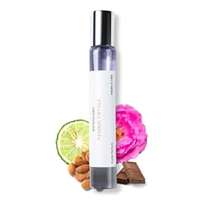 Femme Fatale Roll on Perfume Oil for Women 0.3oz 9 ML | Bergamot, Almonds, Jasmine, Rose, Cocoa, Vanilla | Alcohol Free, Travel size, Mini Perfume Rollerball